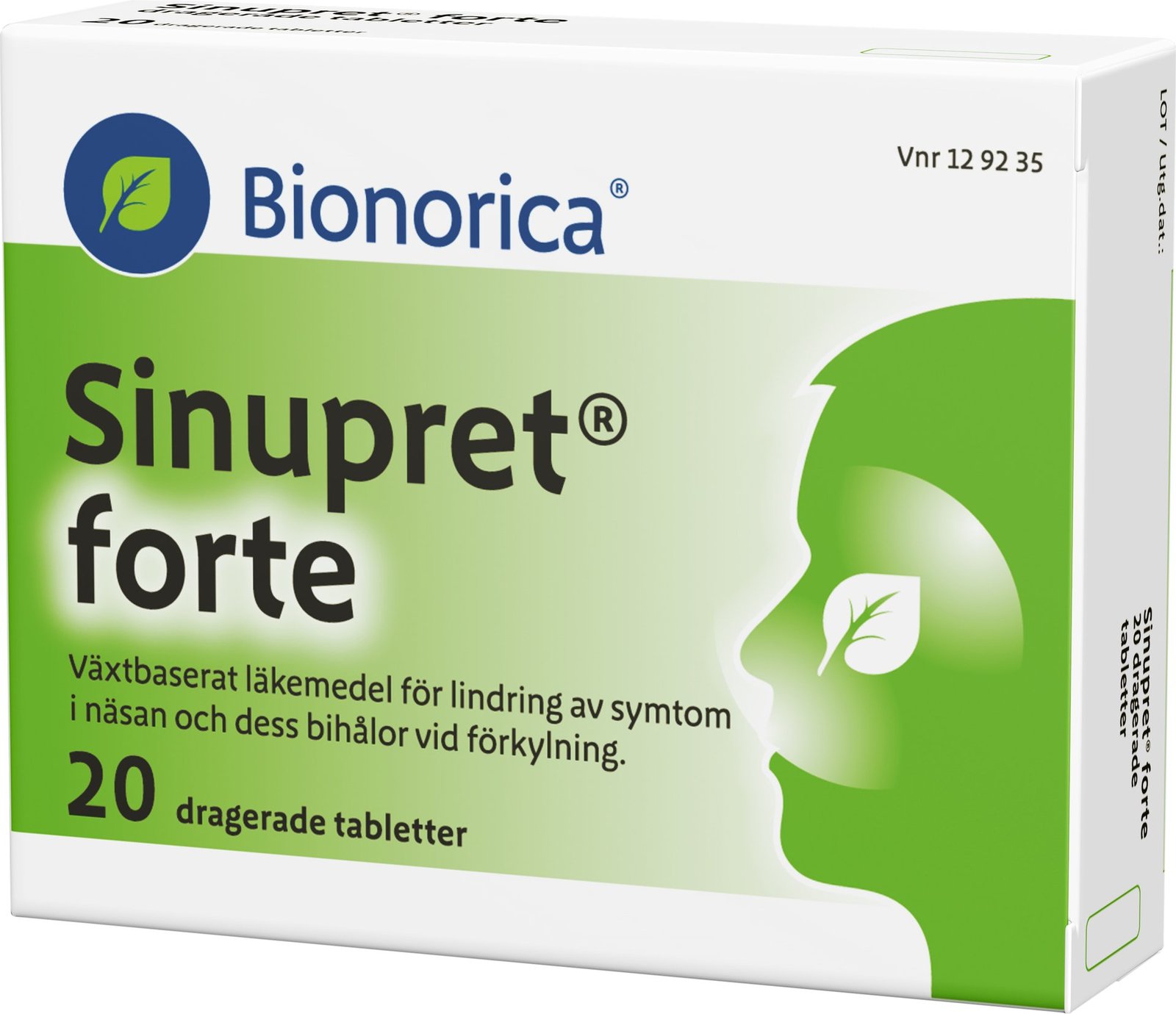 Sinupret Forte Näsa & Bihålor 20 tabletter
