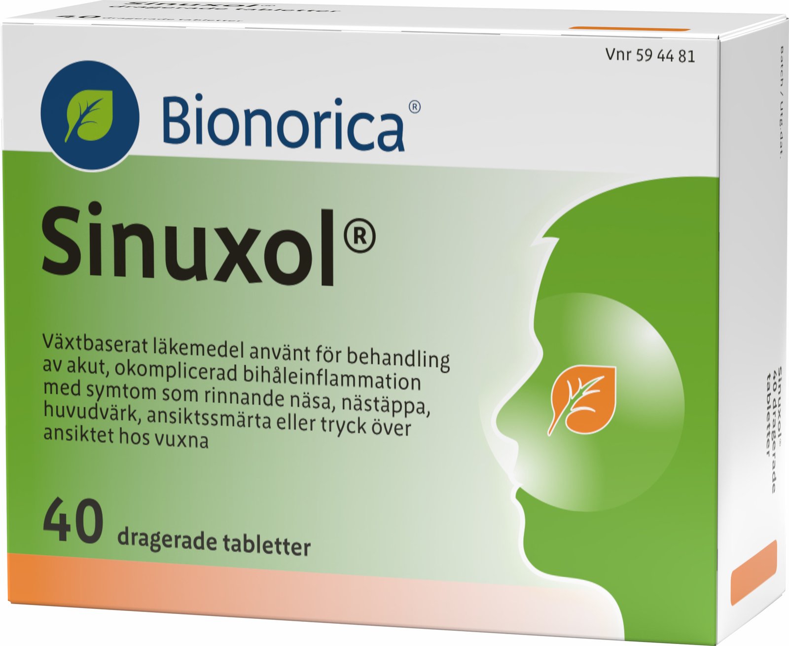 Sinuxol Dragerad tablett 40 st