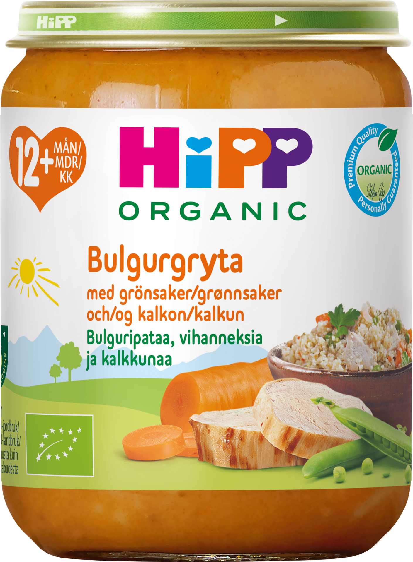 Hipp Bulgur med Grönsaker & Kalkon 12 månader 250 g