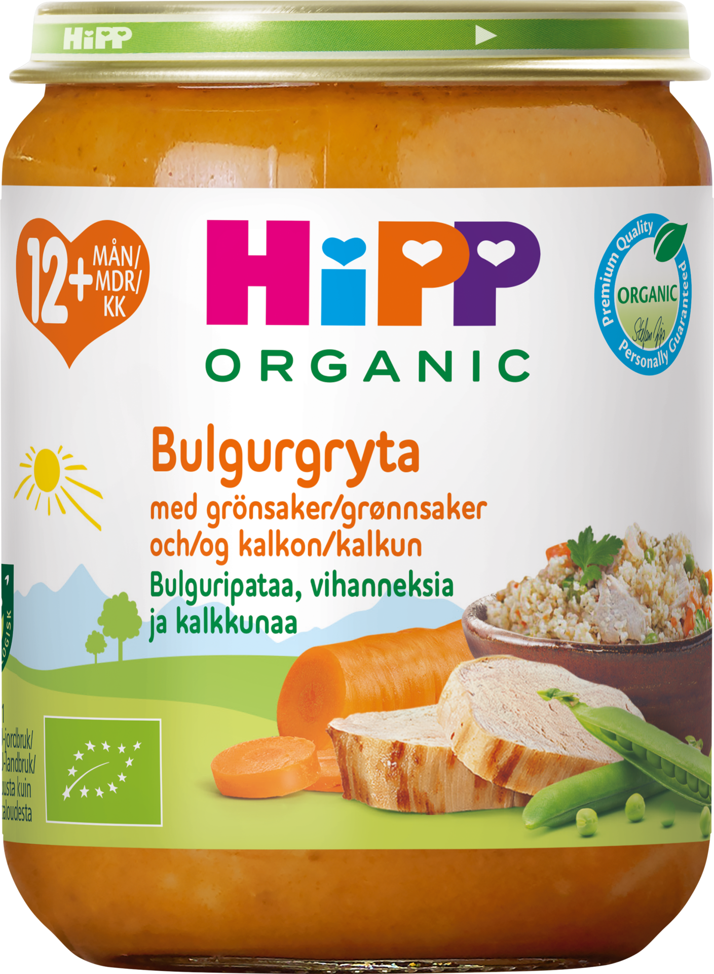 Hipp Bulgur med Grönsaker & Kalkon 12 månader 250 g