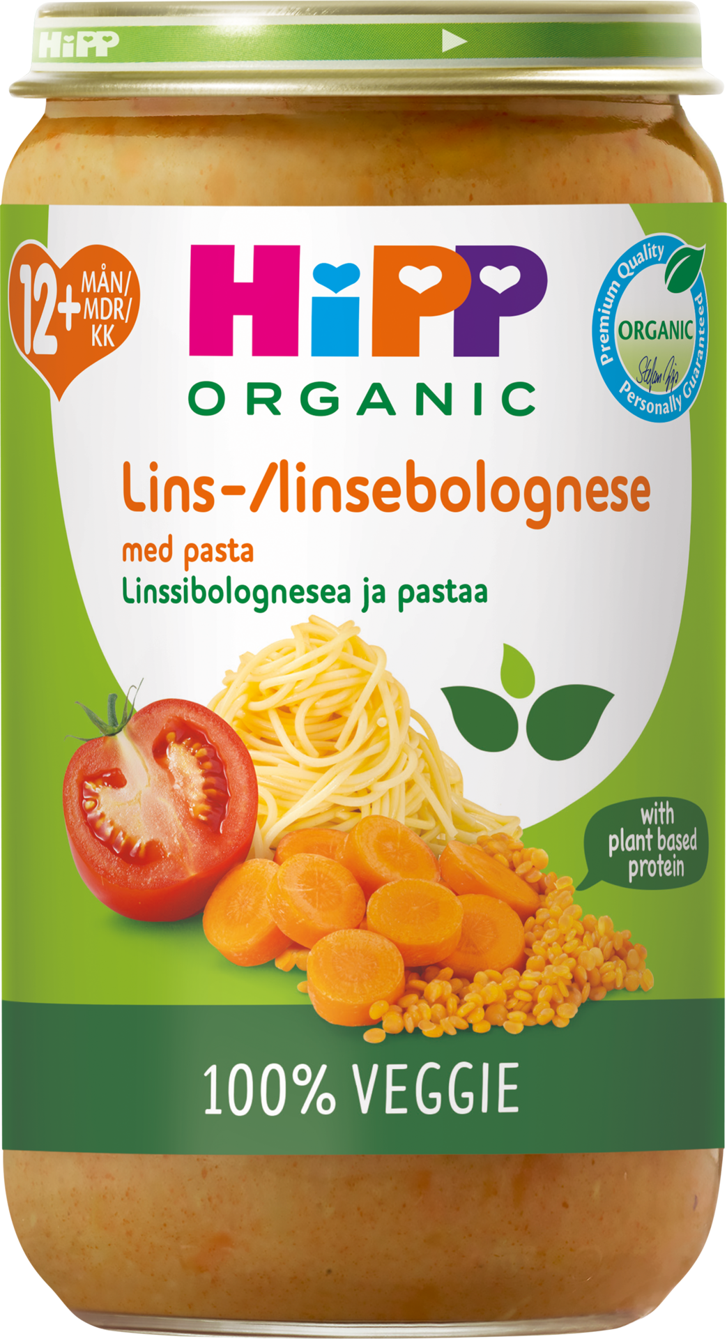Hipp Linsbolognese med Pasta 12 månader 250 g