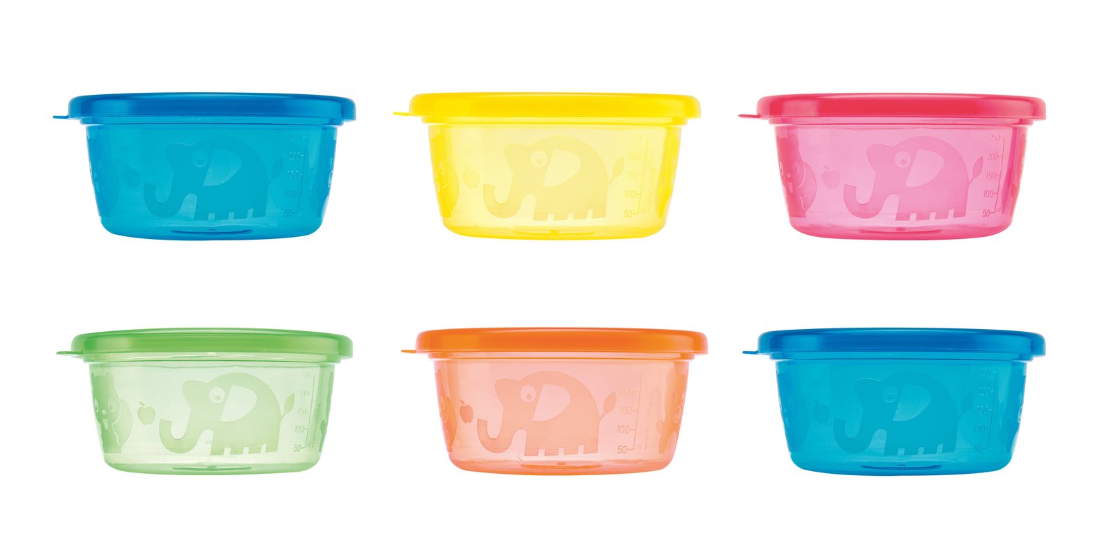 Nuby Snack Bowl Set 300 ml 6 st