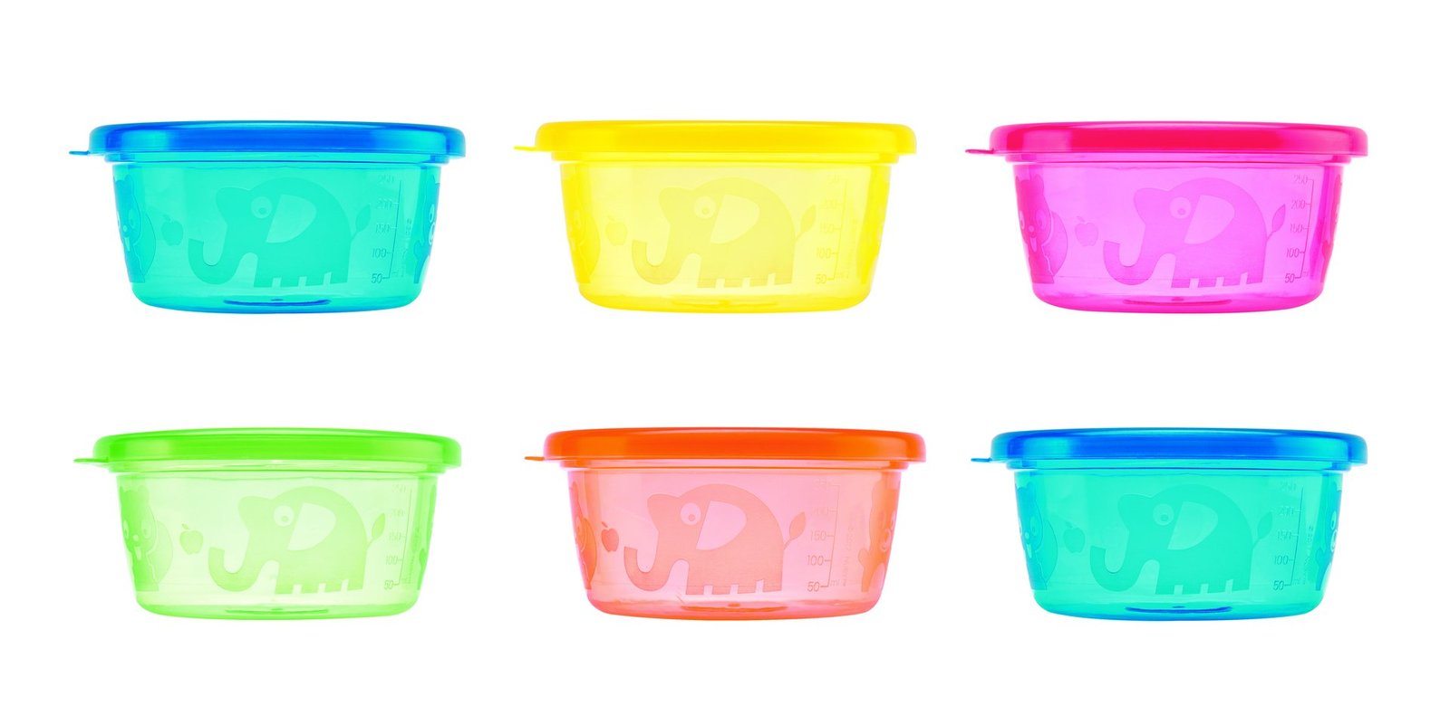 Nuby Snack Bowl Set 300 ml 6 st