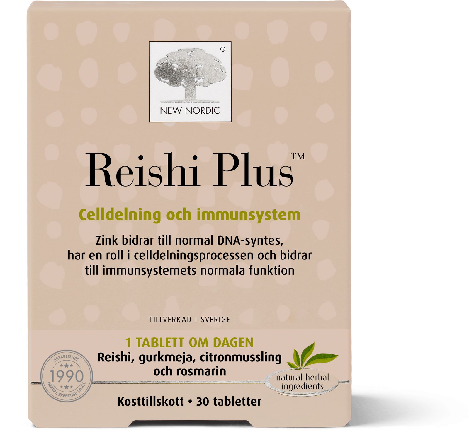 New Nordic Reishi Plus 30 tabletter