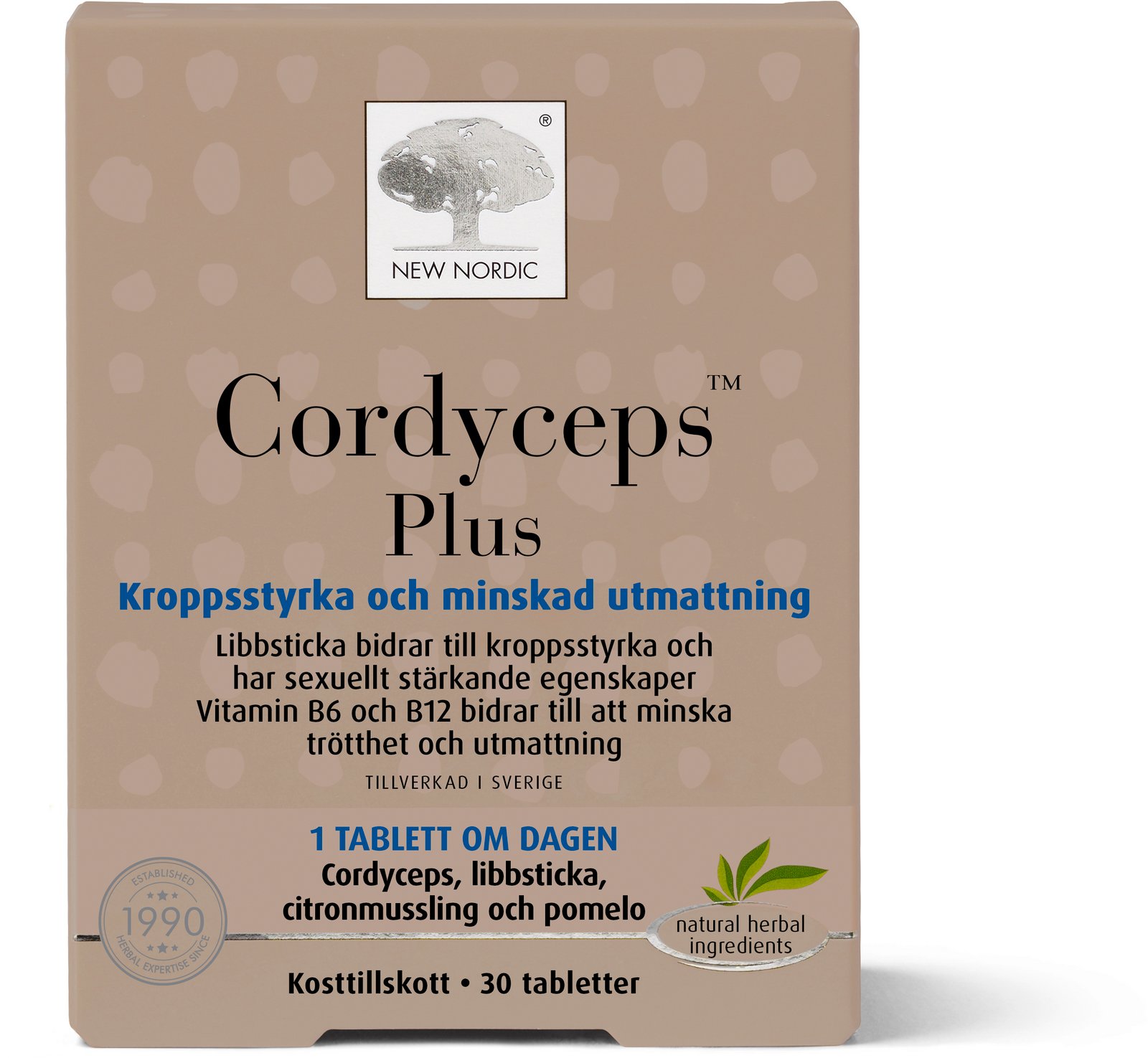 New Nordic Cordyceps Plus 30 tabletter