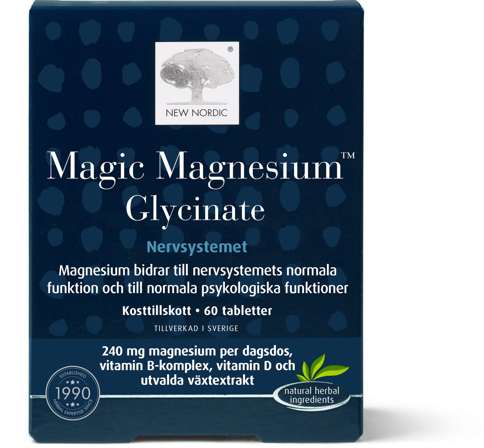 New Nordic Magic Magnesium Glycinate 60 tabletter