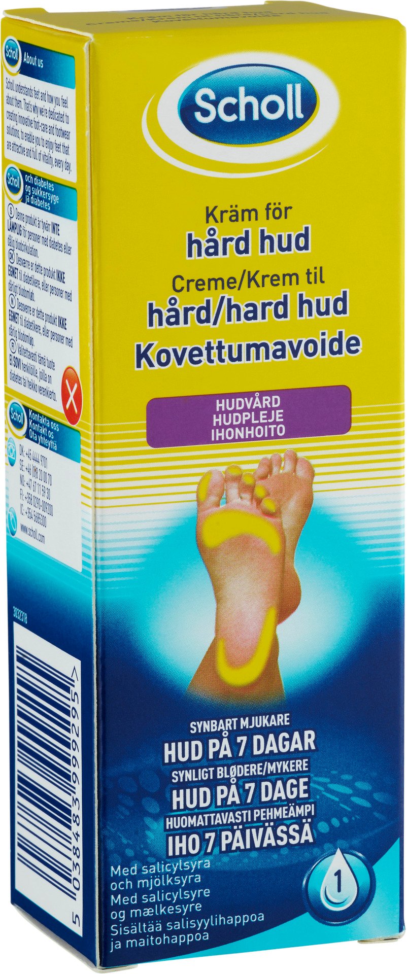 Scholl Återfuktande Kräm För Hård Hud 60 ml