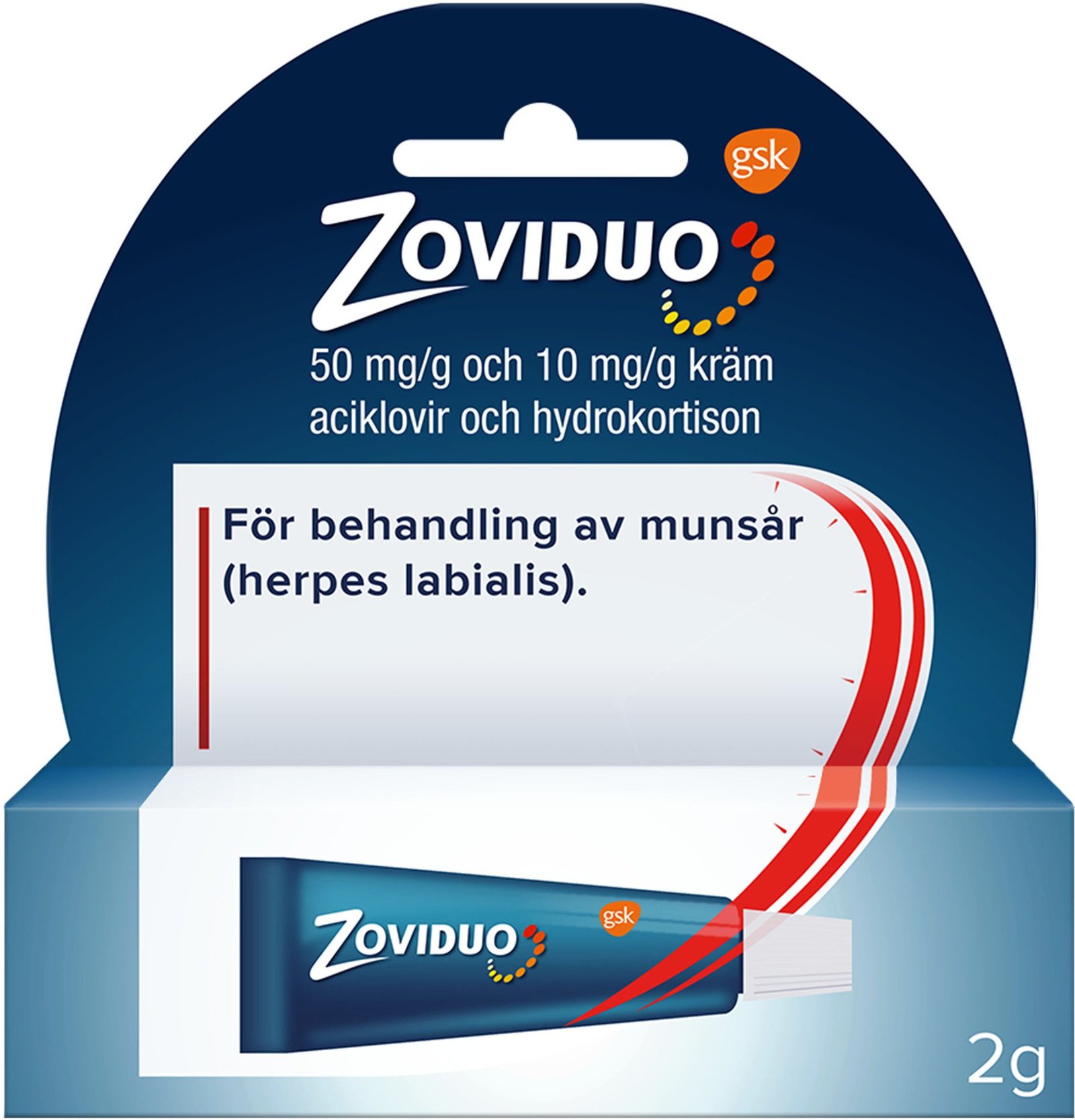 Zoviduo 2g kräm hydrokortison tub
