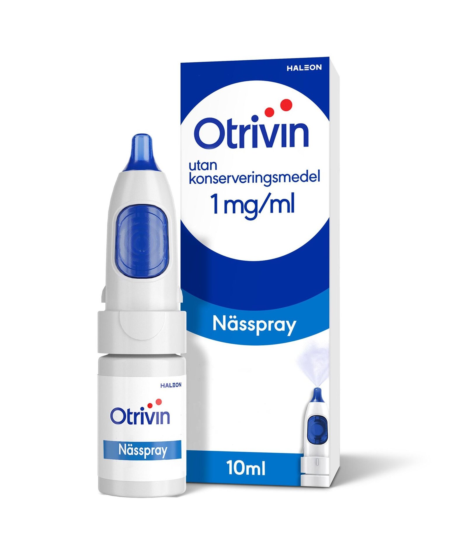 Otrivin utan konserveringsmedel nässpray 1mg/ml 10ml