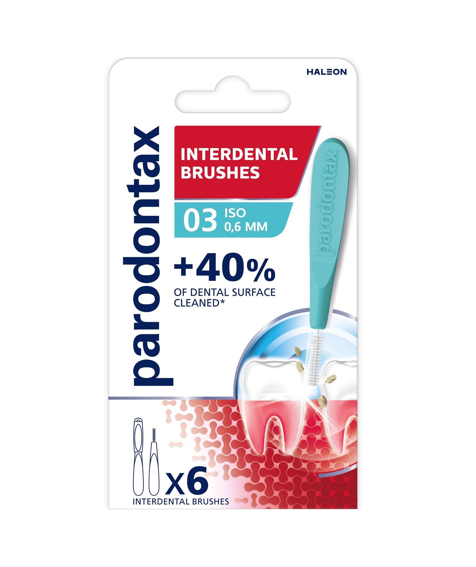 Parodontax Mellanrumsborste 0,6mm 6st