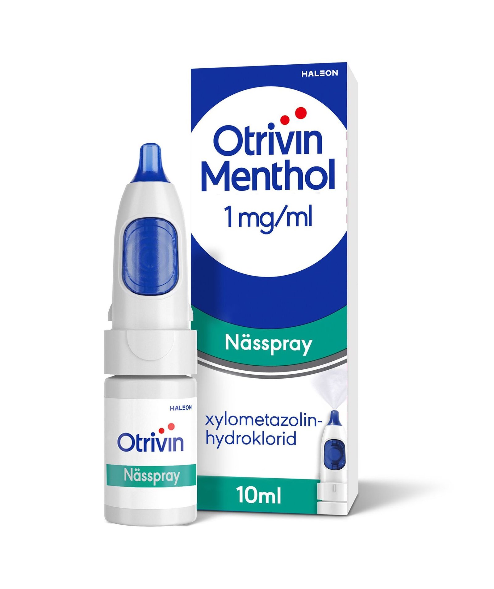 Otrivin Menthol nässpray, lösning 1 mg/ml 10 ml