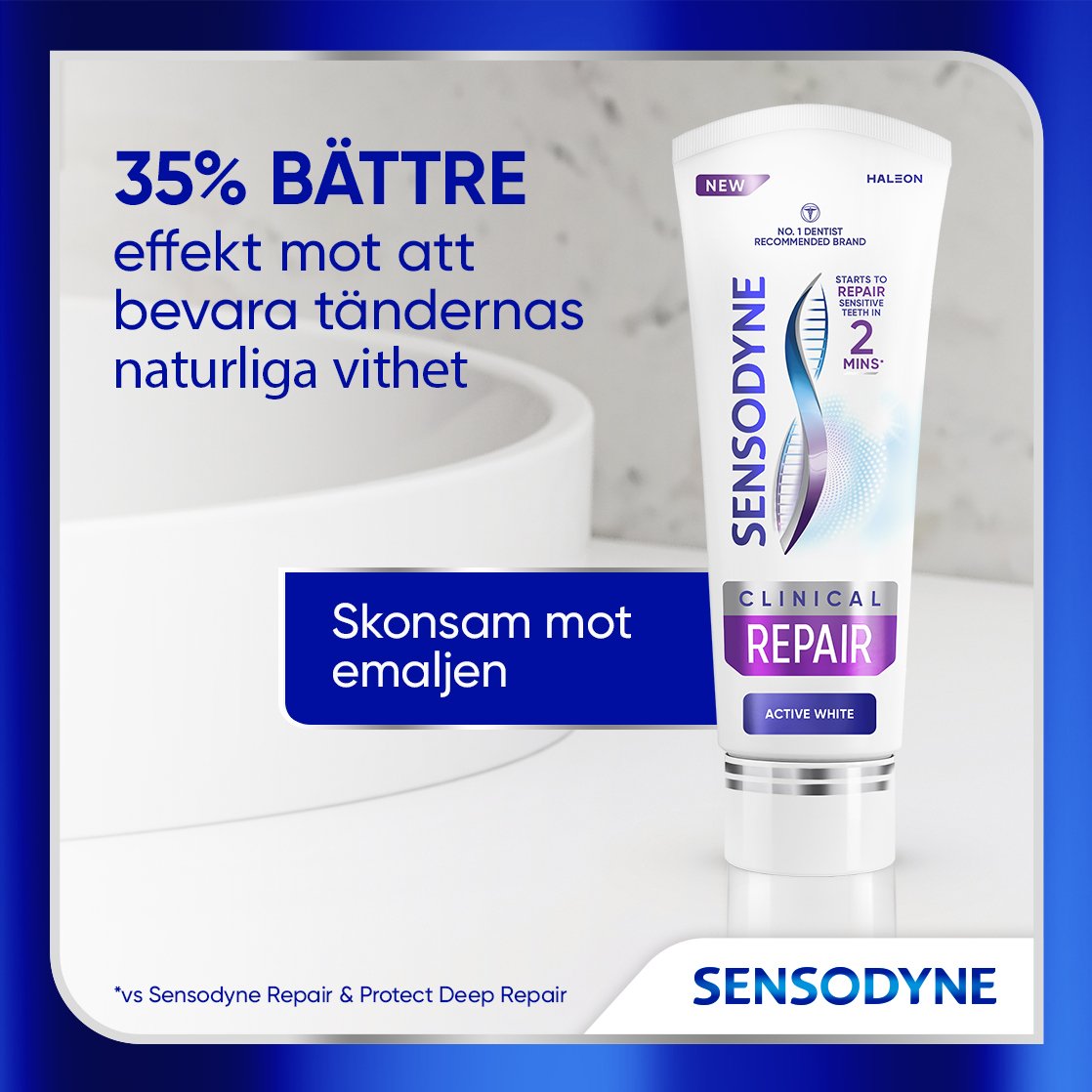 Sensodyne Clinical Repair Active White Tandkräm 75 ml