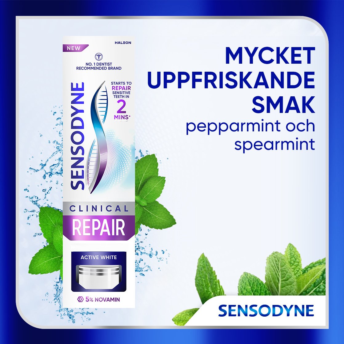 Sensodyne Clinical Repair Active White Tandkräm 75 ml