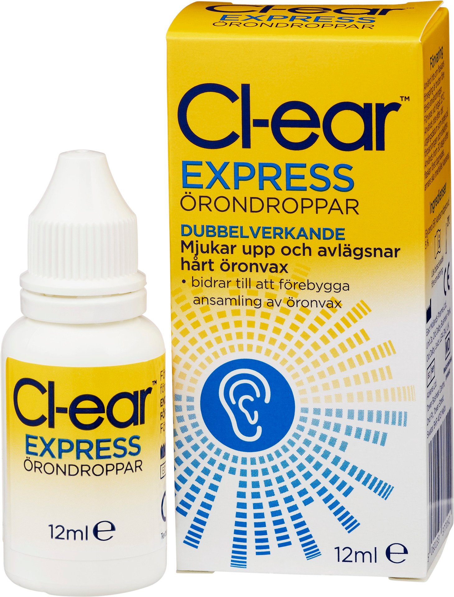 Cl-ear Express Örondroppar 12 ml