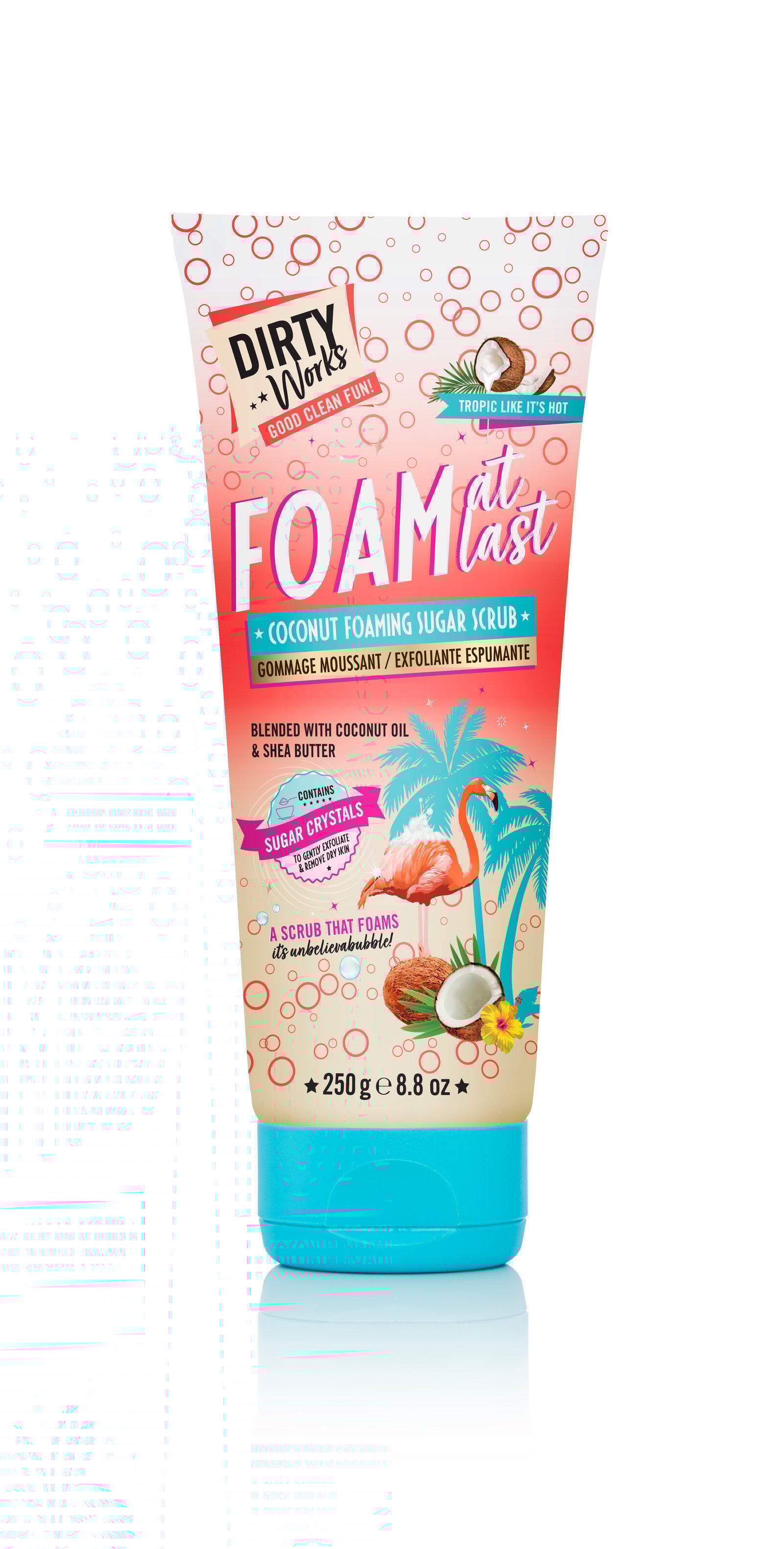 Dirty Works Foam At Last Coconut Foaming Sugar Scrub 250 g