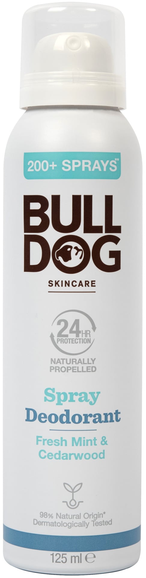 Bulldog Fresh Mint & Cedarwood Spray Deodorant 125 ml