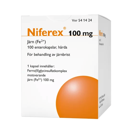 Niferex enterokapslar 100 mg 100 st