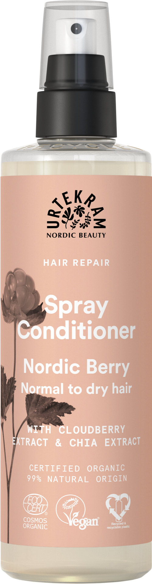 Urtekram Beauty Nordic Berry Spray Conditioner Normal/dry 250ml