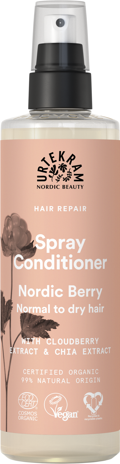 Urtekram Beauty Nordic Berry Spray Conditioner Normal/dry 250ml