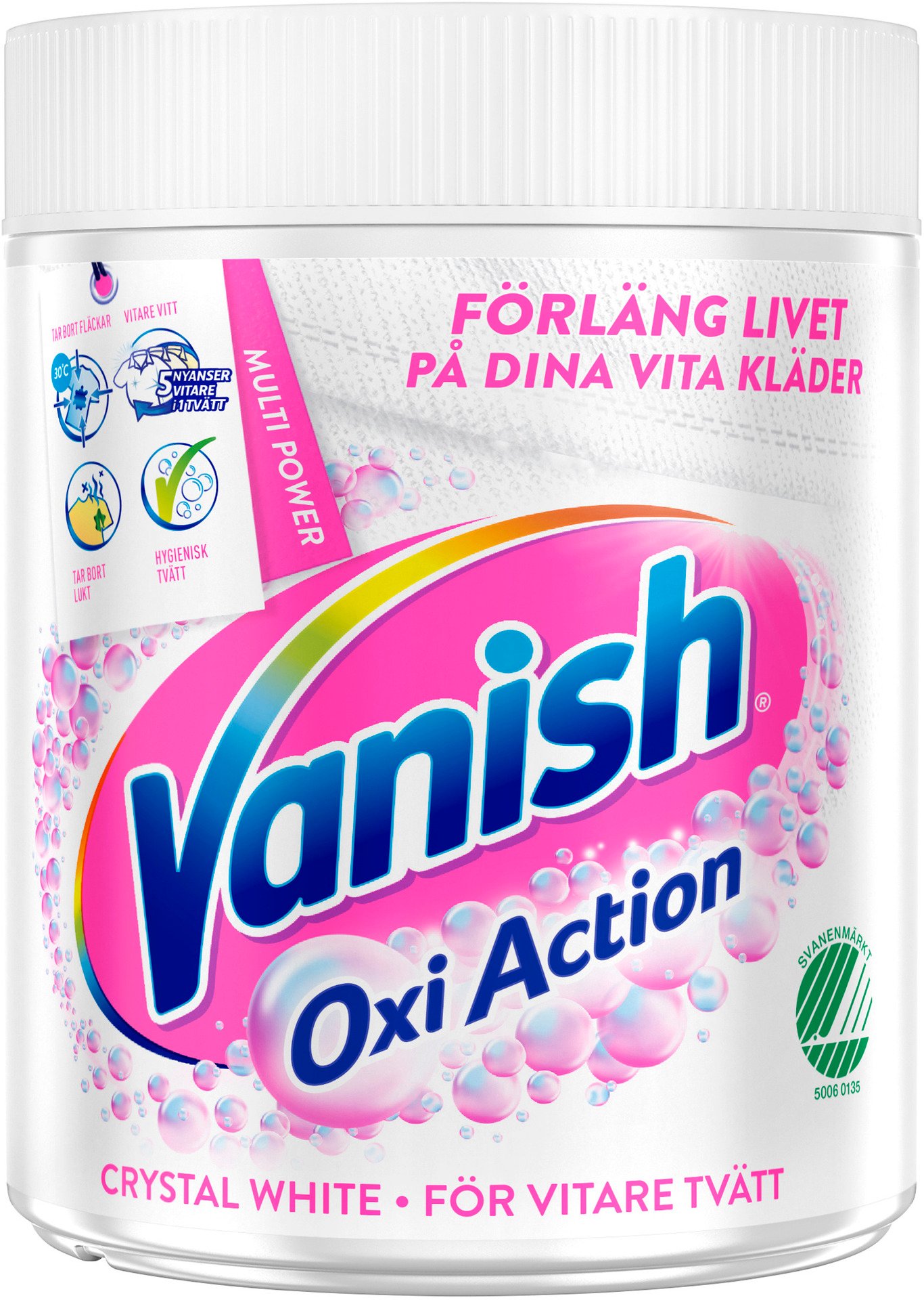 Vansih Oxi Action Fläckborttagning Crystal White 470 g