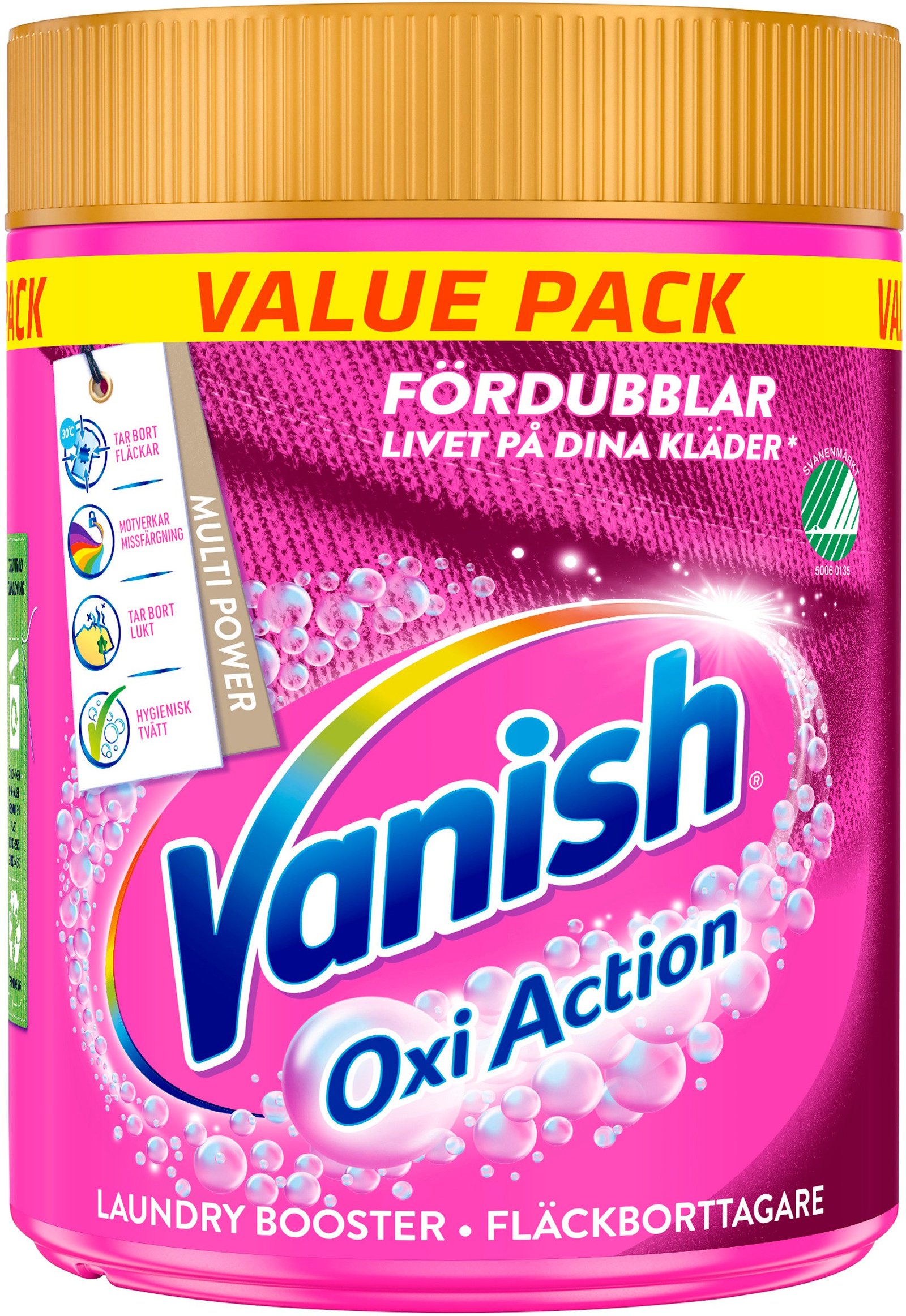 Vanish Oxi Action Pink Multi Power Fläckborttagare 940 g