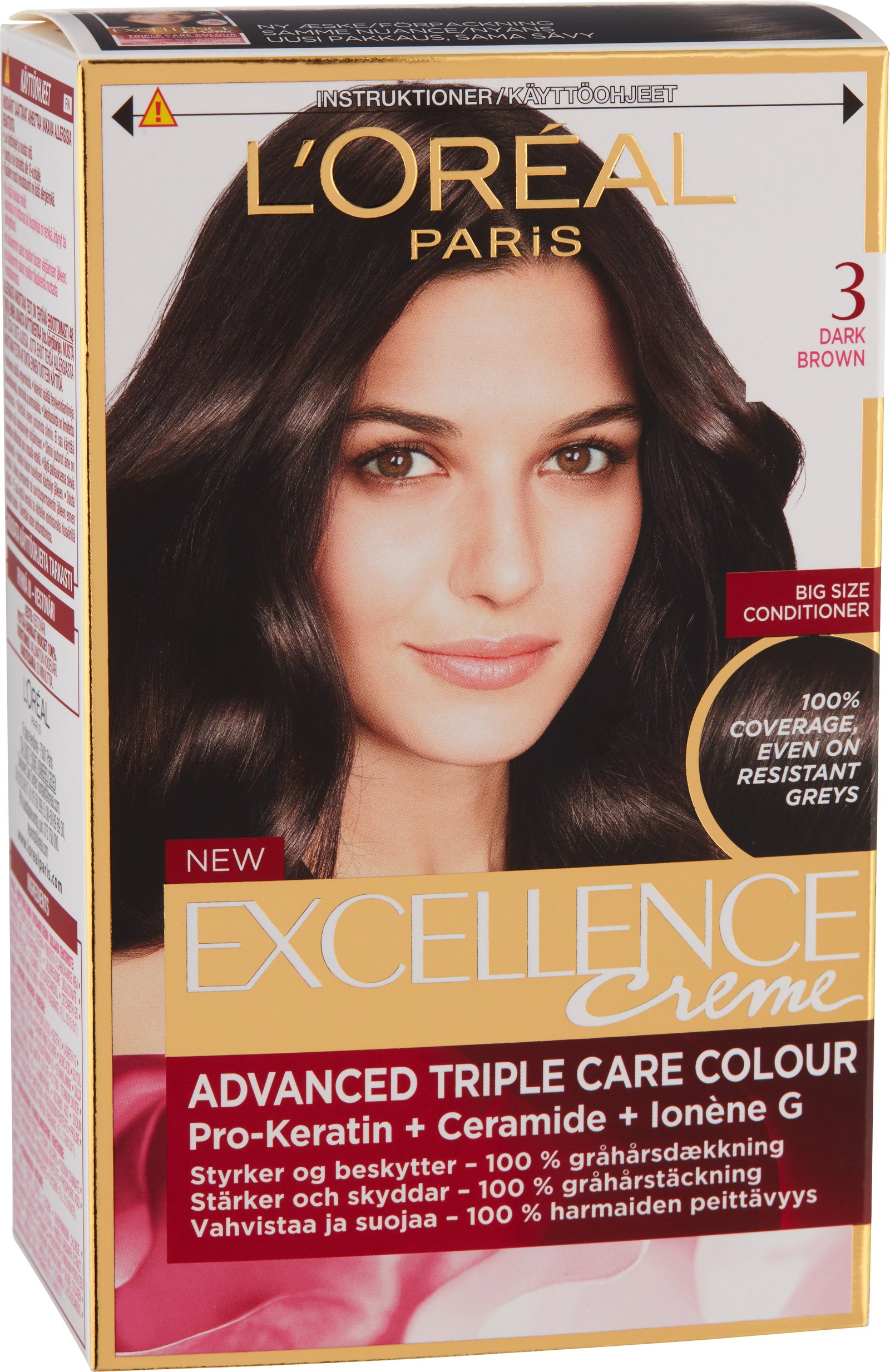 L'Oréal Paris Excellence 3 Darkest Brown
