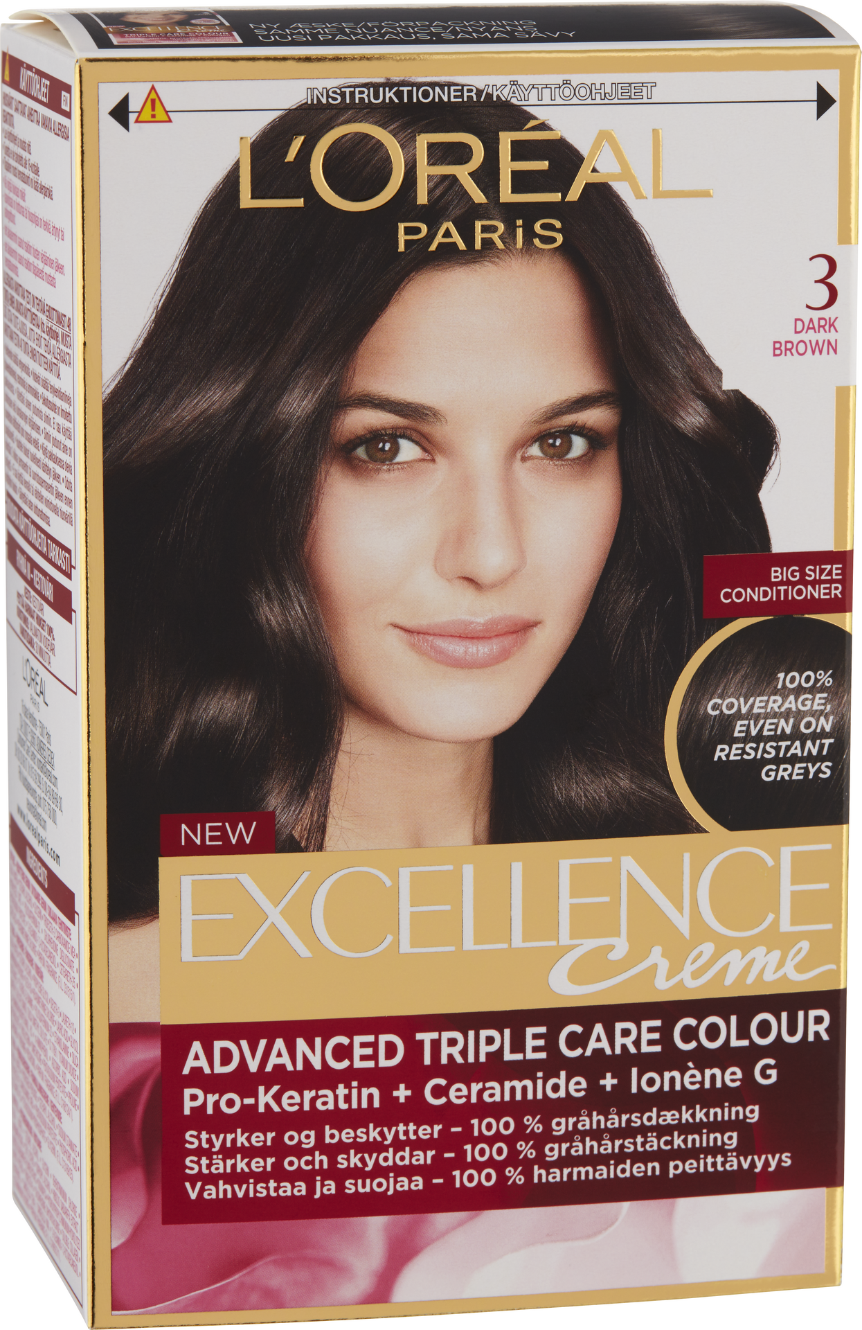 L'Oréal Paris Excellence 3 Darkest Brown