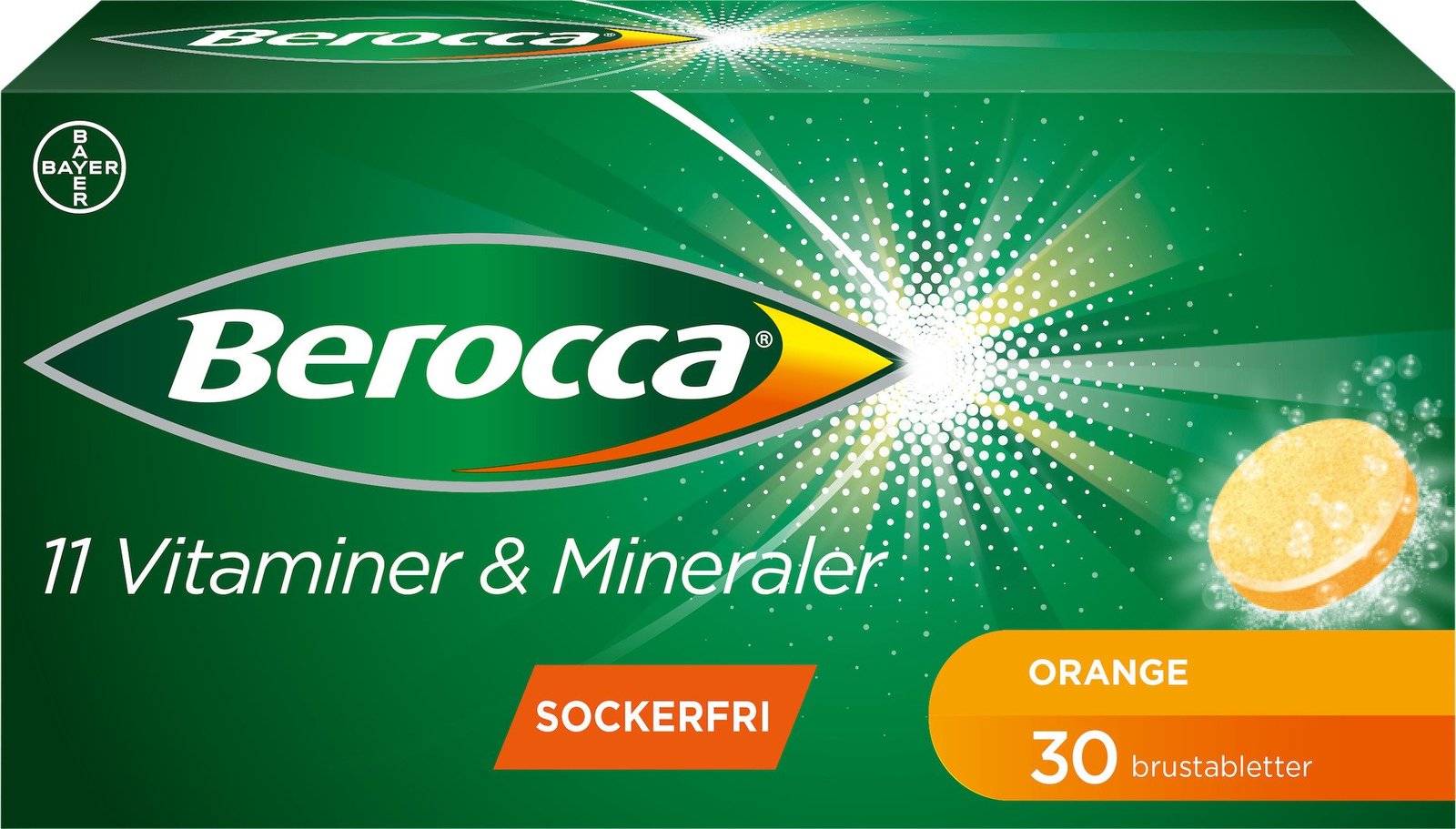 Berocca Energy Apelsin 30 brustabletter