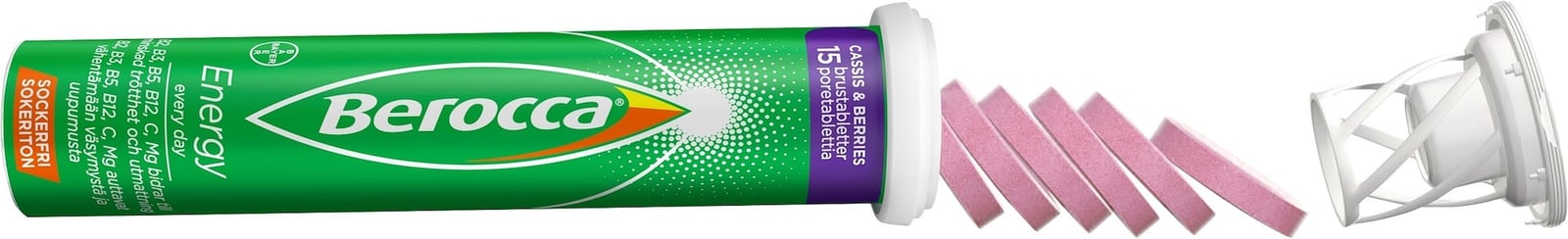Berocca Energy Cassis & Berries 15 brustabletter