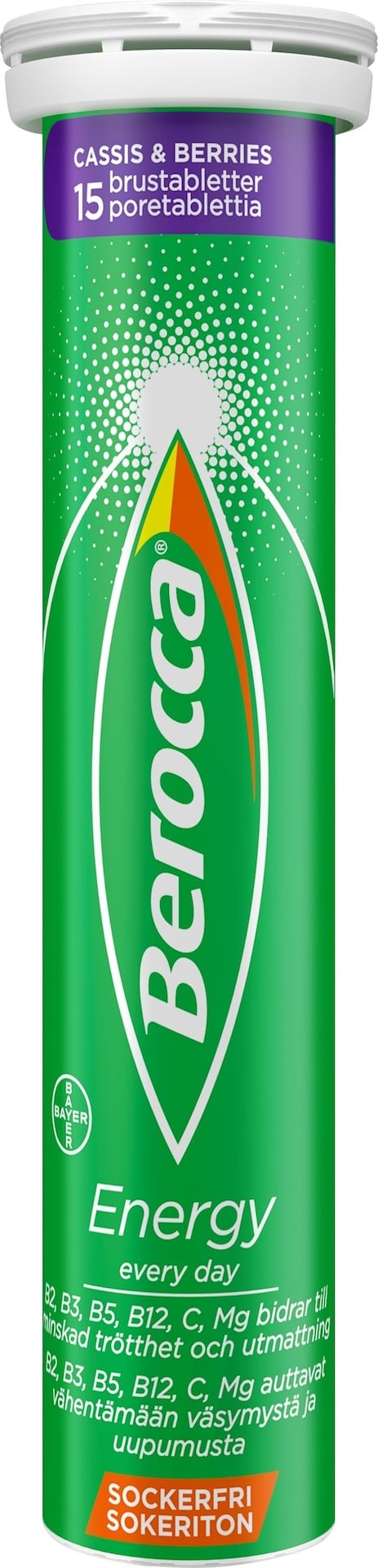 Berocca Energy Cassis & Berries 15 brustabletter