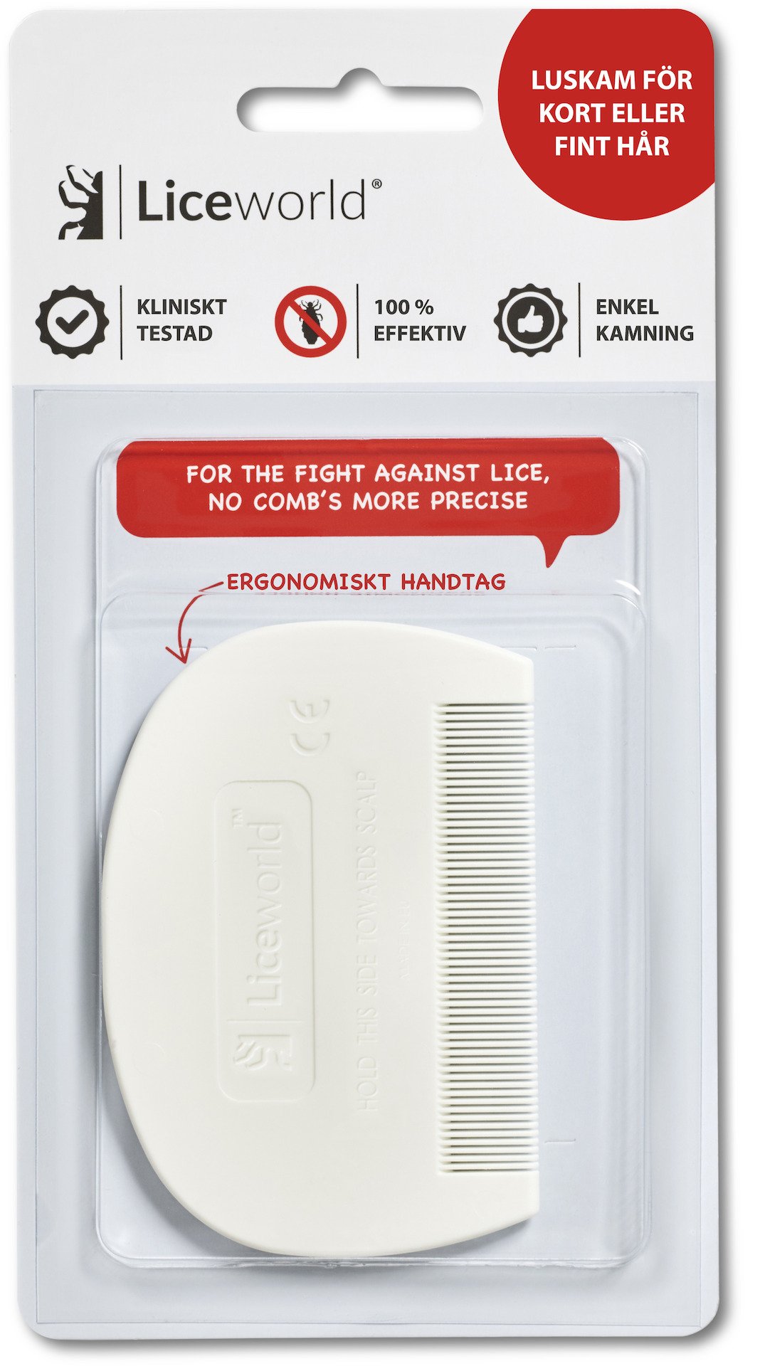 Liceworld Luskam Kort & Fint Hår 1 st