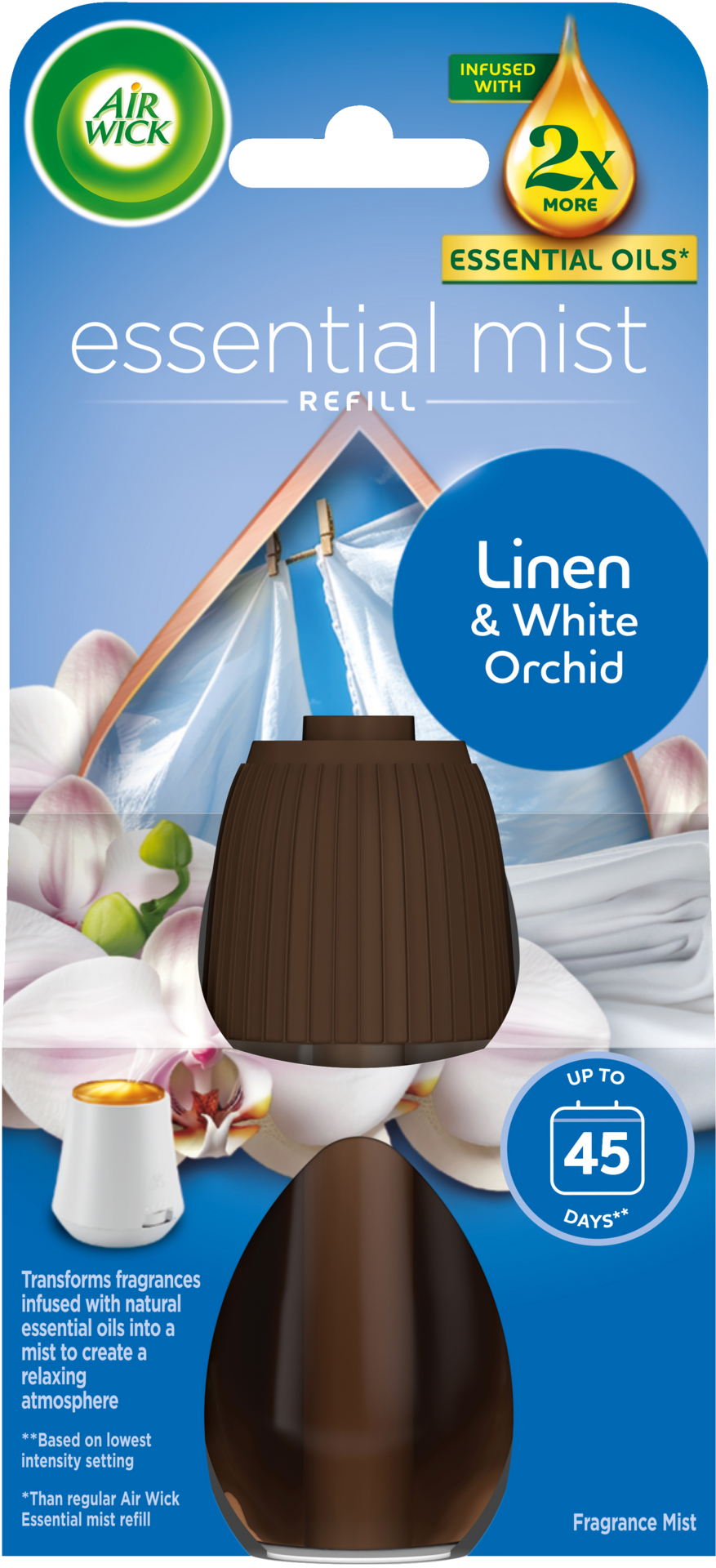 Air Wick Essential Mist Linen & White Orchid Single Refill 20 ml