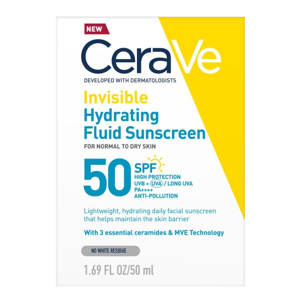 CeraVe Invisible Hydrating Fluid Sunscreen SPF50 50 ml