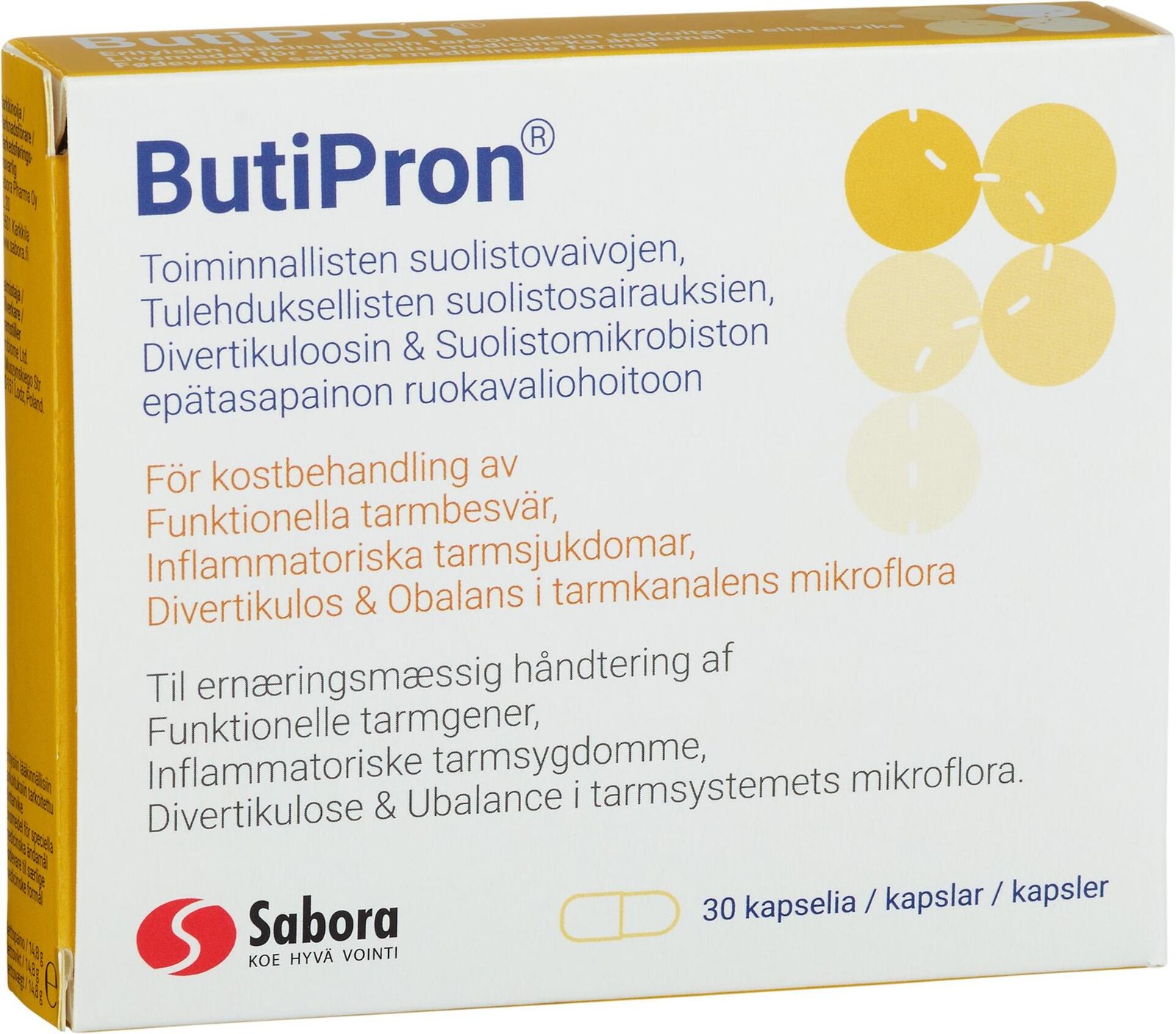 ButiPron med smörsyra 300 mg 30 kapslar