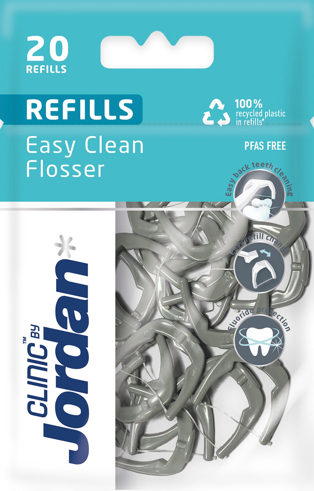 Jordan Clinic Easy Clean Flosser Refill 20 st
