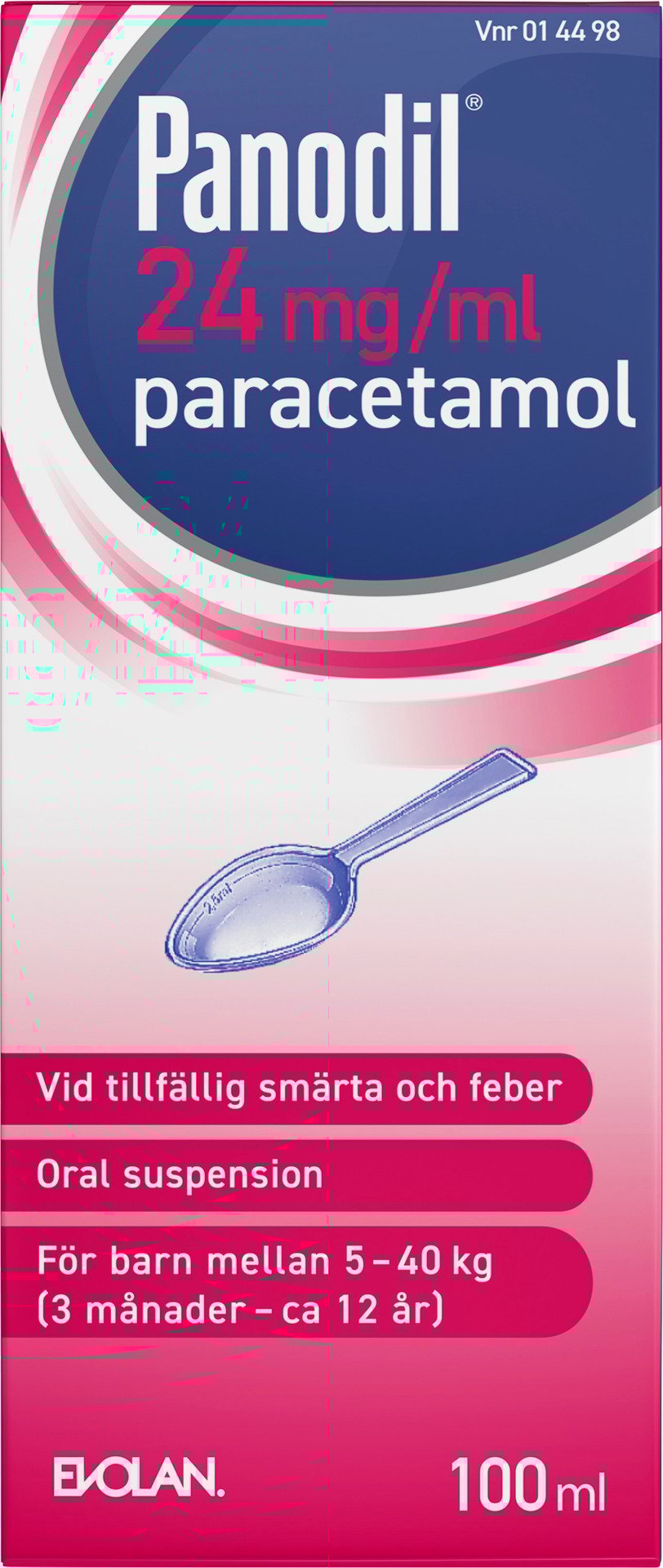 Panodil 24 mg/ml oral suspension 100 ml
