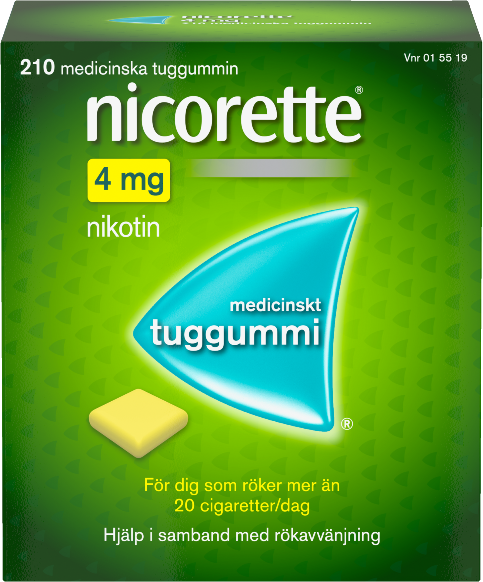Nicorette Medicinskt Tuggummi 4 mg 210 st