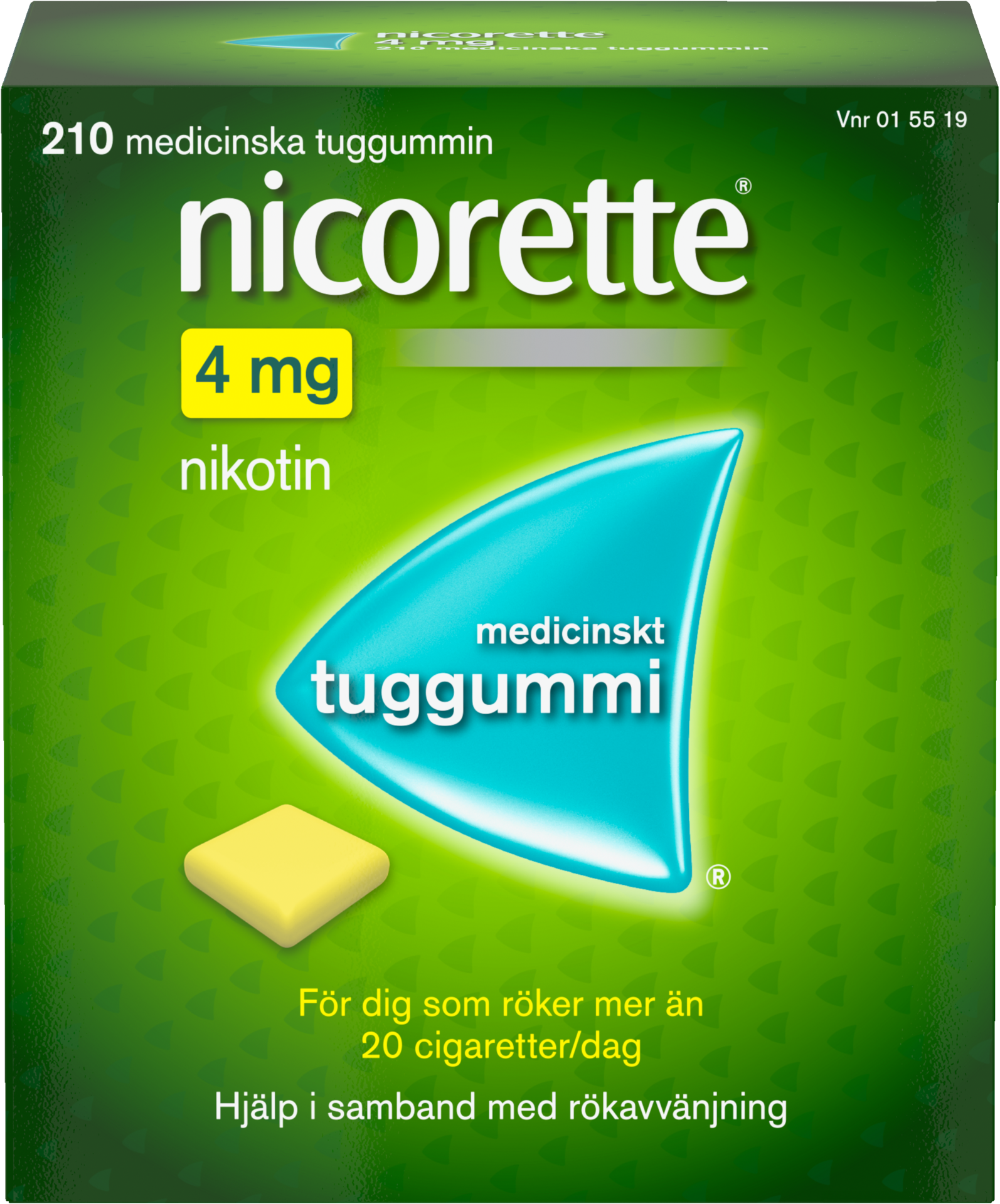 Nicorette Medicinskt Tuggummi 4 mg 210 st