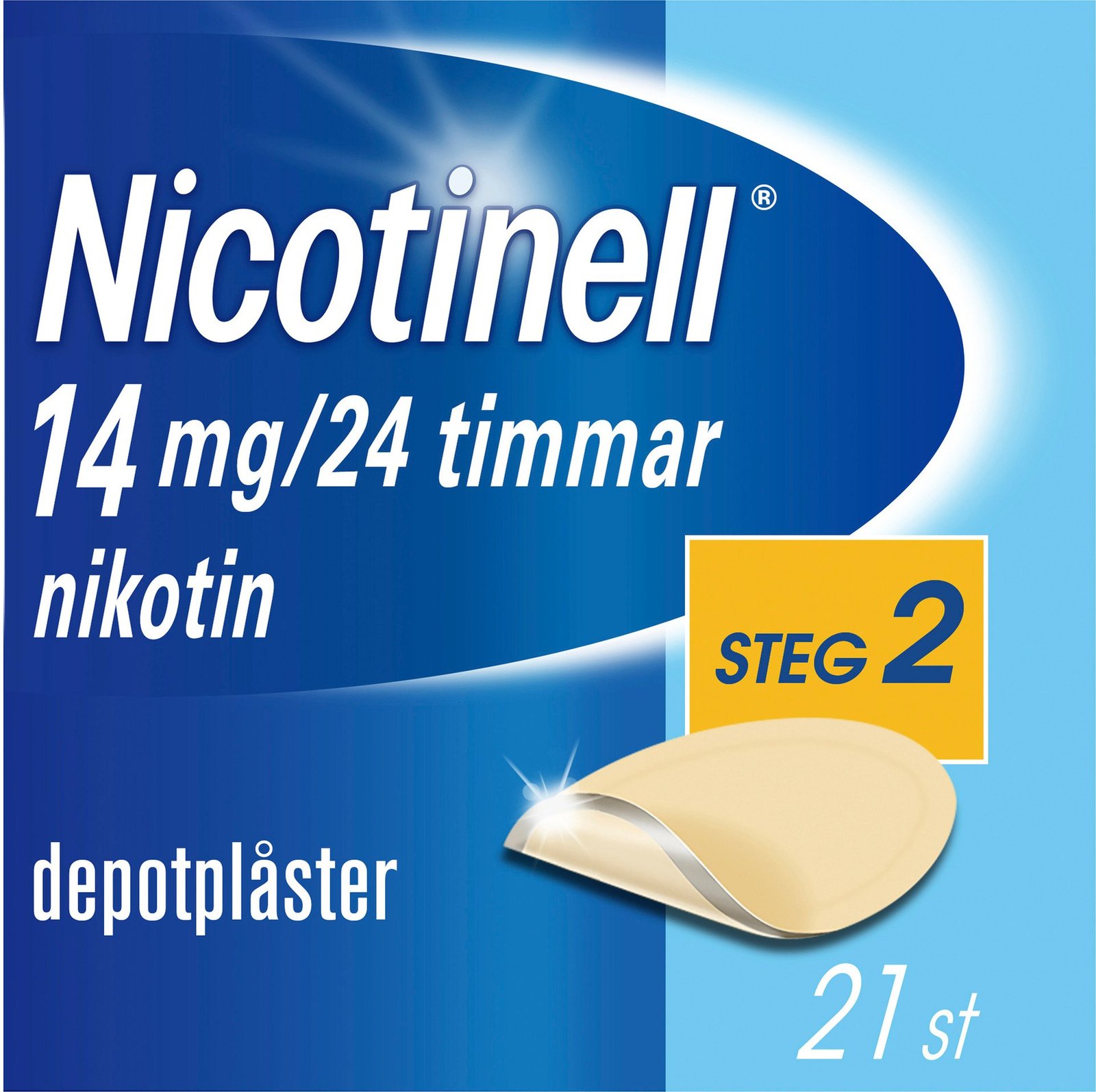 Nicotinell Nikotinplåster 14mg/24 timmar 21 depotplåster