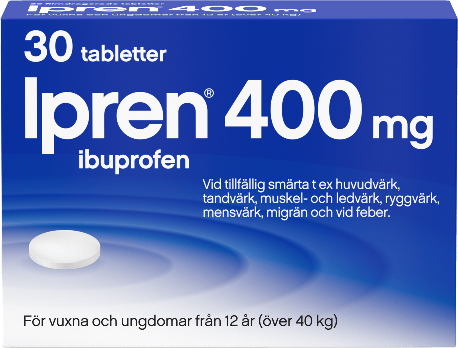 Ipren 400mg Ibuprofen 30 tabletter