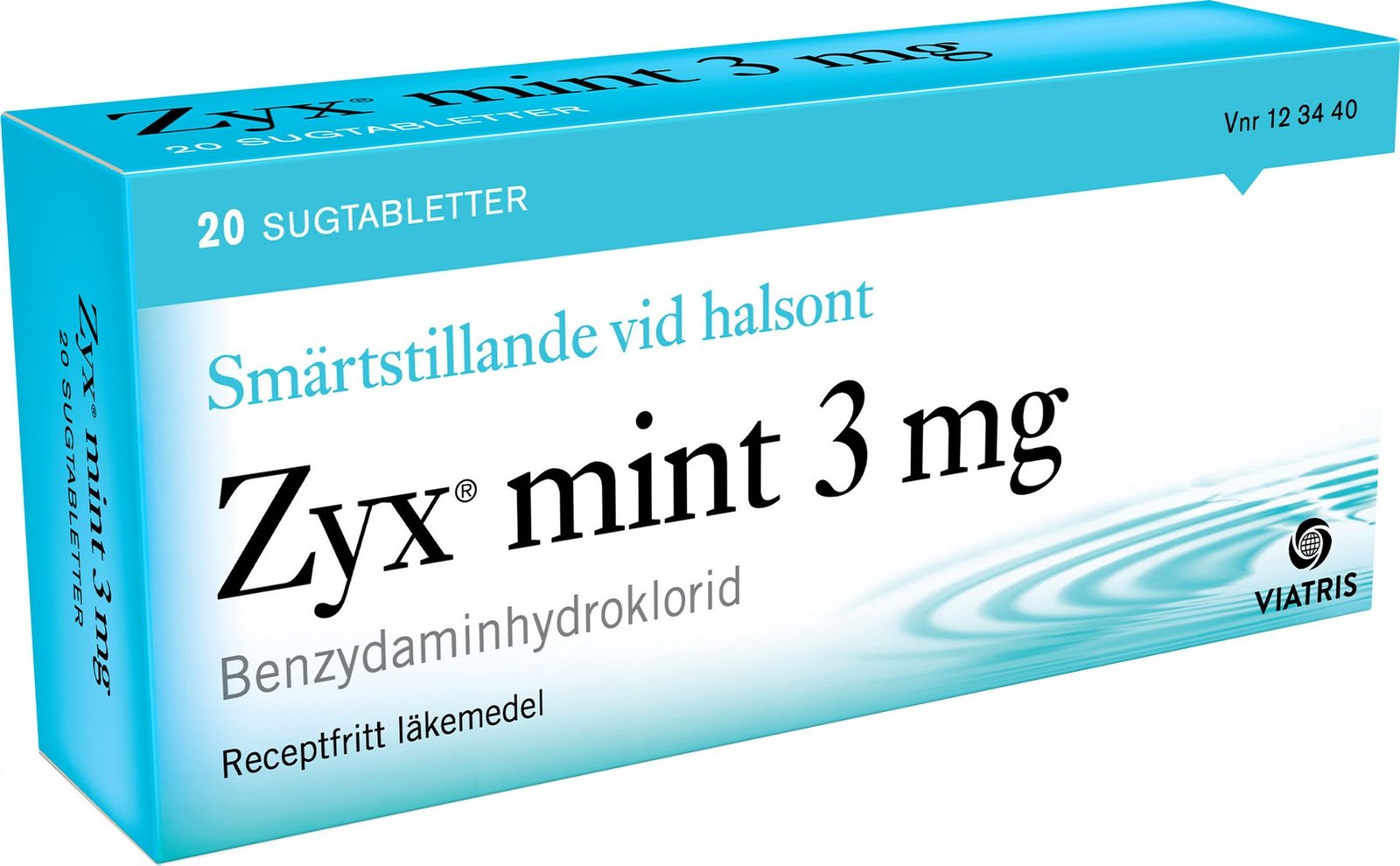Zyx Mint 3 mg 20 sugtabletter