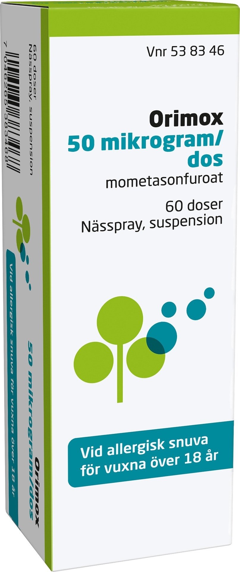 Orimox Nässpray 50 mikrogram/dos,  60 doser