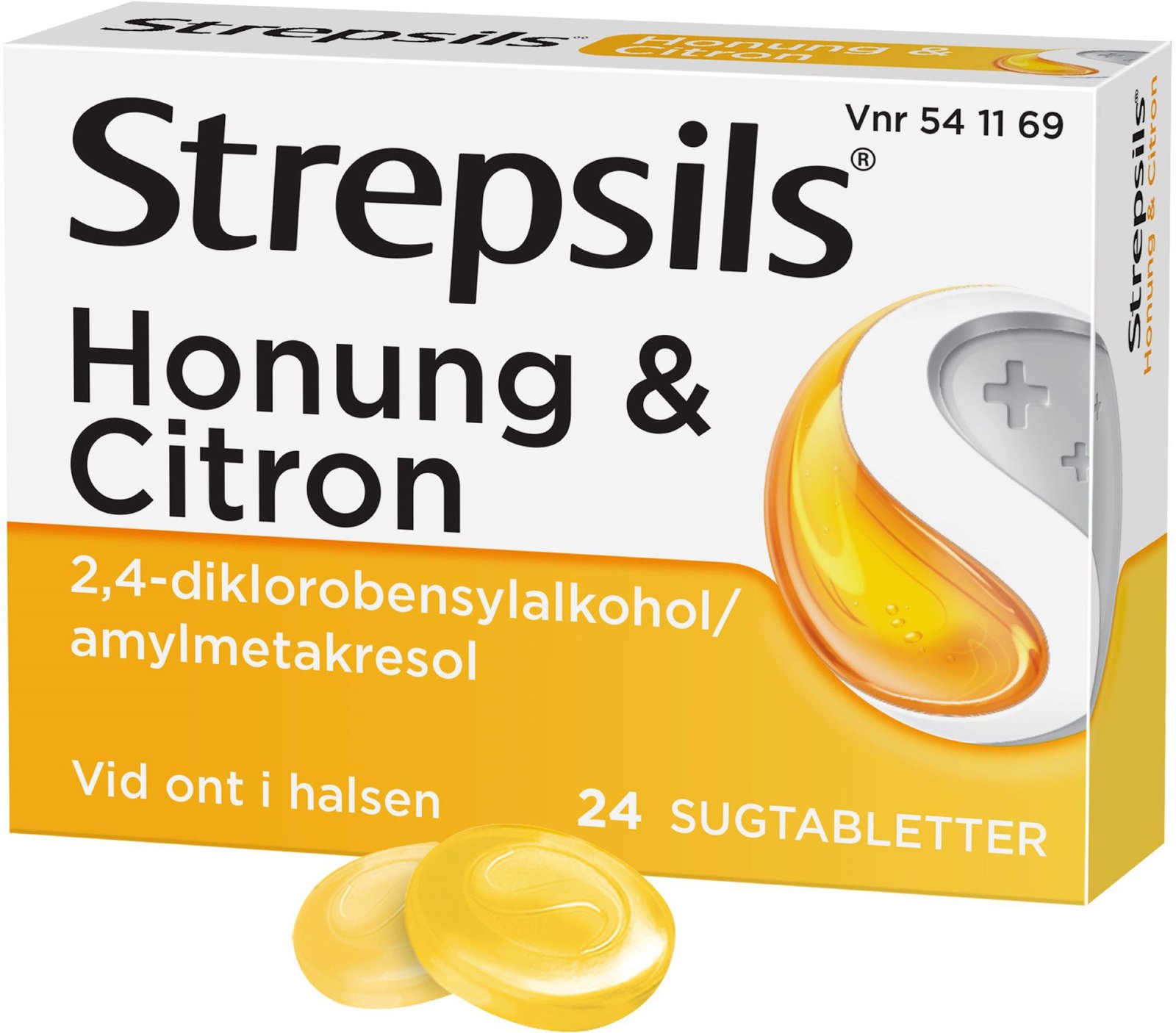 Strepsils Honung & Citron 24 sugtabletter