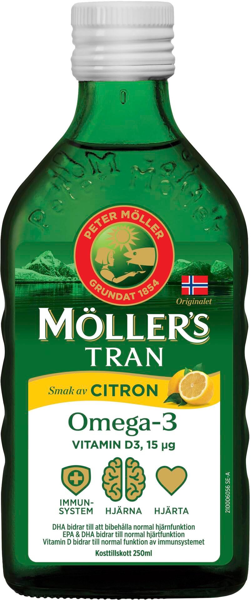 Möllers Tran Omega-3 +D3 Citron