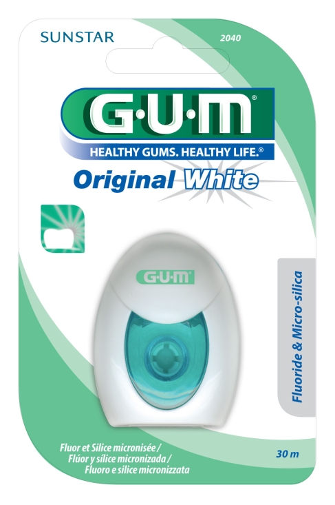 GUM Original White Tandtråd 30 m