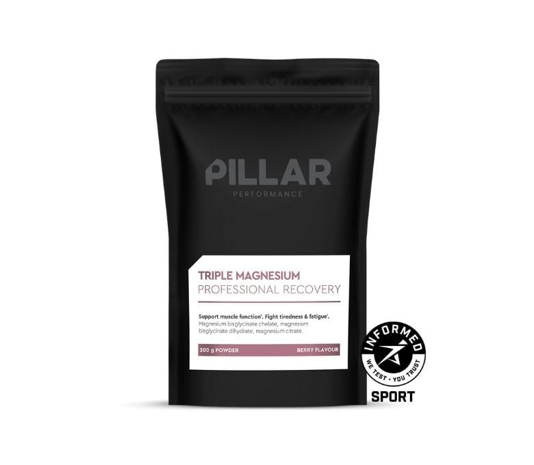 Pillar Performance Triple Magnesium Professional Recovery Powder Berry Pouch 200 g