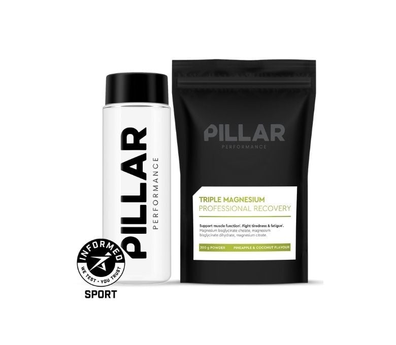 Pillar Performance Triple Magnesium Professional Recovery Powder Pineapple Coconut Pouch 200 g