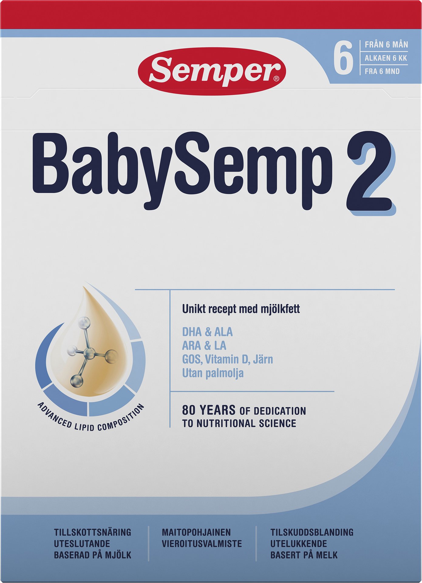 Semper BabySemp 2 Tillskottsnäring 800g