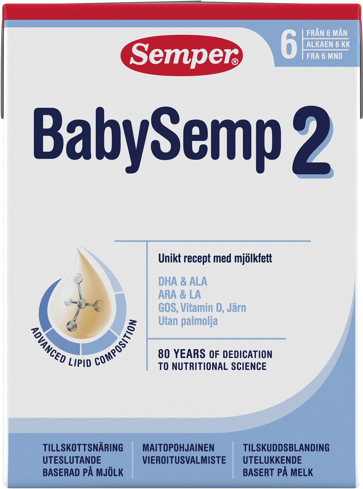 Semper BabySemp 2 Drickfärdig Tillskottsnäring 200 ml