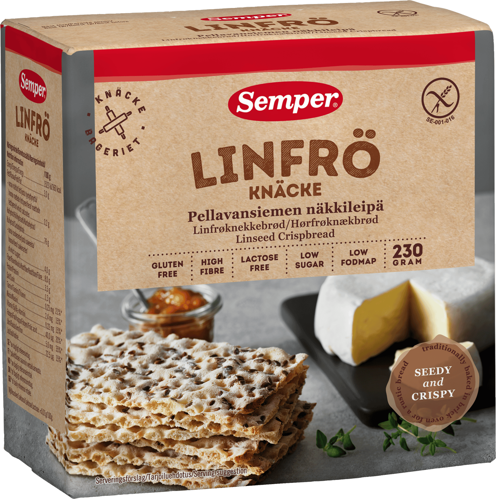 Semper Glutenfritt Linfröknäcke 230 g